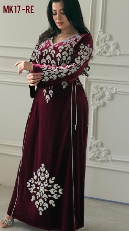 صورة جلابية مخمل عودي MK